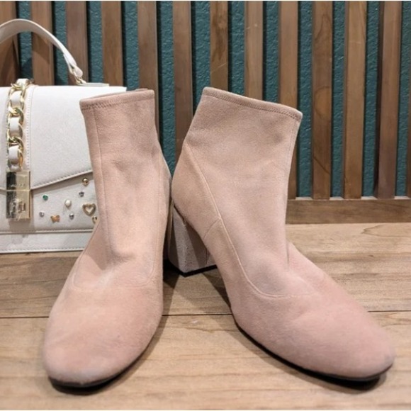 Cole Haan Laree Suede Sock Bootie Women's 9.5 in Mocha Mousse Block Heel Stretch - Picture 10 of 10